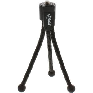 InLine Mini-Stativ für Digitalkameras, 12,5cm Höhe, schwarz