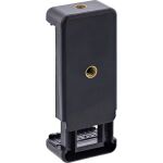InLine Universalklemme, Smartphone Halterung, 55-85mm, 2x 1/4-Zoll-Gewinde