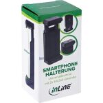 InLine Universalklemme, Smartphone Halterung, 55-85mm, 2x 1/4-Zoll-Gewinde