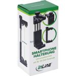 InLine Universalklemme, Smartphone Halterung, 65-100mm, 1/4-Zoll-Gewinde
