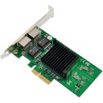InLine Dual-Gigabit Netzwerkkarte, 2x RJ45 1 Gb/s, PCIe x4, inkl. Low-Profile