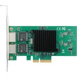 InLine Dual-Gigabit Netzwerkkarte, 2x RJ45 1 Gb/s, PCIe x4, inkl. Low-Profile