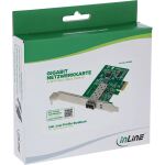 InLine Gigabit Netzwerkkarte, 1x SFP Fiber 1Gb/s, PCIe x1, inkl. LP Slotblech