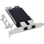 InLine Dual Gigabit Netzwerkkarte, 2x RJ45 1 Gb/s, PCIe x4, PoE+