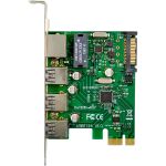 InLine Combokarte Gigabit Netzwerk und USB 3.2 Gen.1, 1x RJ45, 3x USB-A
