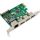 InLine Combokarte Gigabit Netzwerk und USB 3.2 Gen.1, 1x RJ45, 3x USB-A
