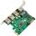 InLine Combokarte Gigabit Netzwerk und USB 3.2 Gen.1, 1x RJ45, 3x USB-A