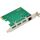 InLine Combokarte Gigabit Netzwerk und USB 3.2 Gen.1, 1x RJ45, 3x USB-A