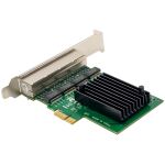 InLine Quad Gigabit Netzwerkkarte, 4x RJ45 1 Gb/s, PCIe x1