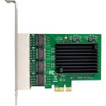 InLine Quad Gigabit Netzwerkkarte, 4x RJ45 1 Gb/s, PCIe x1