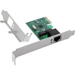 InLine Gigabit Netzwerkkarte, 1x RJ45 1Gb/s, PCIe x1, inkl. Low-Profile