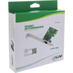 InLine Gigabit Netzwerkkarte, 1x RJ45 1Gb/s, PCIe x1, inkl. Low-Profile