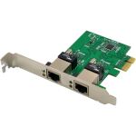 InLine Dual Gigabit Netzwerkkarte, 2x RJ45 1Gb/s, PCIe x1, inkl. LP Slotblech