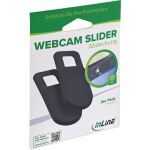 InLine Webcam Slider Abdeckung, 2er Pack, schwarz