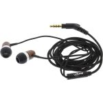 InLine woodin-ear, In-Ear Headset mit Kabelmikrofon und Funktionstaste, Walnuss