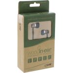 InLine woodin-ear, In-Ear Headset mit Kabelmikrofon und Funktionstaste, Walnuss