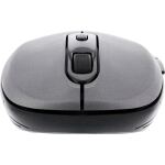 InLine Maus 3-in-1, Bluetooth + 2x 2.4GHz Funk, 5 Tasten, optisch, grau/schwarz