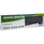 InLine Design Desktop, Tast.-Maus Set, USB 2,4GHz, max. 1600dpi, schwarz