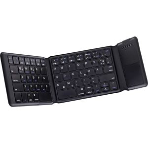 InLine Faltbare Bluetooth Tastatur mit Touchpad, schwarz
