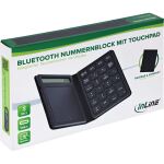 InLine Bluetooth Nummernblock mit Touchpad, Display, faltbar, schwarz