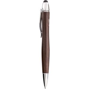 InLine woodpen, Stylus-Stift für Touchscreens + Kugelschreiber, Walnuss/Metall