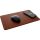 InLine Maus-Pad, Wireless Charging, 370x225x7mm, braun