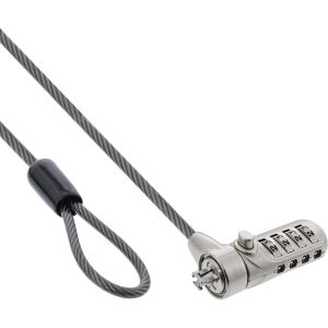 InLine Notebook Sicherheitsschloss, Zahlenkombination, 2m, 4,4mm