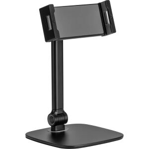 InLine Tablet Tischhalterung mit Standfuß, bis 12,9", schwarz