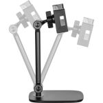 InLine Tablet Tischhalterung mit Standfuß, bis 12,9", schwarz
