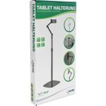 InLine Tablet Bodenständer Halterung mit Bodenplatte, bis 12,9", schwarz