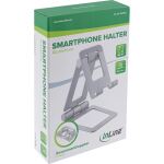 InLine Smartphone & Tablet Halter, Aluminium, klappbar, bis 10 Zoll