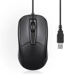 Perixx PERIMICE-209, Kabelgebundene Maus, USB-A Kabel, schwarz