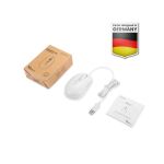 Perixx PERIMICE-222UW, Maus, optisch, 4 Tasten, Silent, USB-A, weiß