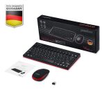 Perixx PERIDUO-712 DE W, Mini Tastatur und Maus Set,...