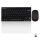 Perixx PERIDUO-712 DE W, Mini Tastatur und Maus Set, schnurlos, schwarz