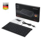 Perixx PERIBOARD-429 DE, kabelgebunden, USB Mini Tastatur...