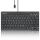 Perixx PERIBOARD-426C DE, kabelgebundene USB-C Mini Tastatur mit flachen Tasten