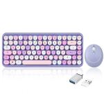 Perixx PERIDUO-713PP DE, Mini Tastatur-Maus Set, Retro...