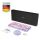 Perixx PERIDUO-713PP DE, Mini Tastatur-Maus Set, Retro Vintage Design, violett
