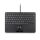 Perixx PERIBOARD-427 H DE, USB-Mini-Tastatur, Trackball, Hintergrundbeleuchtung