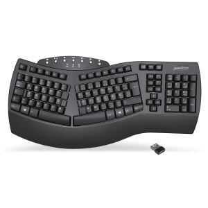 Perixx PERIBOARD-612B DE, ergonomische Tastatur, Dualmodus, Funk/Bluetooth