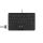 Perixx PERIBOARD-526 H DE, Kabelgebundene Mini-USB-Tastatur, Trackball, USB Hub