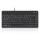 Perixx PERIBOARD-505H PLUS DE, Mini USB-Tastatur, Trackball, Hub, schwarz