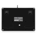 Perixx PERIBOARD-510 H PLUS US, Mini USB-Tastatur, Touchpad, Hub, schwarz