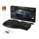Perixx PERIBOARD-512 UK, Ergonomische USB-Tastatur, schwarz