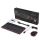 Perixx PERIDUO-212 DE, Mini USB-Tastatur und Maus Set, schwarz