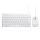 Perixx PERIDUO-212 Tastatur Maus enthalten Gaming USB Deutsch Weiß