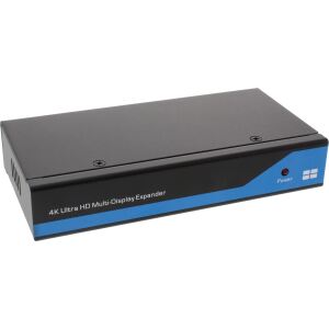 InLine Displayport zu HDMI 2x2 Videowand Splitter, 1 Eingang auf 4 Ausgänge, 4K