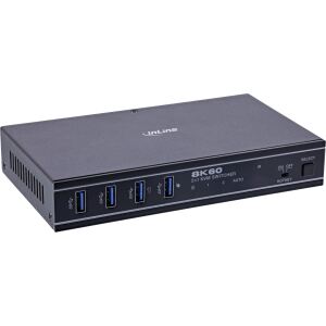 InLine KVM Switch, 2-fach, HDMI, 8K@60Hz, USB 3.2, mit IR & RS-232