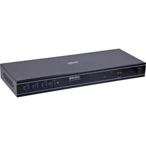 InLine KVM Switch, 4-fach, HDMI, 8K@60Hz, USB 3.2, mit IR & RS-232